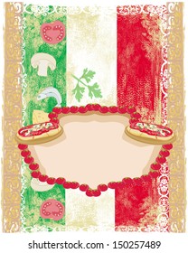 Pizza grunge design template 