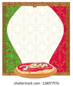  Pizza grunge poster