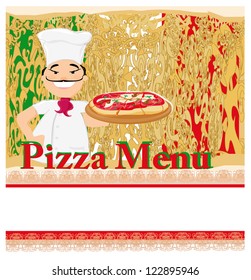  Pizza grunge poster