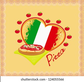  Pizza grunge poster