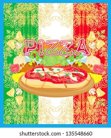  Pizza grunge poster