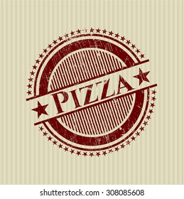 Pizza grunge seal