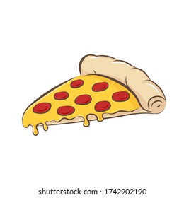Pizza hand drawn style. Vector illustration