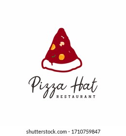 Pizza hat for pizza logo design inspiration