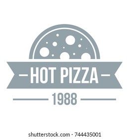 Pizza hot logo. Simple illustration of pizza hot vector logo for web