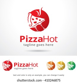 Pizza Hot Logo Template Design Vector Design 