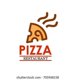 Pizza Hot Logo. Template Design Vector Design Illustration Eps.10. Pizza restaurant vector logo