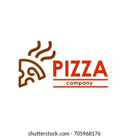 Pizza Hot Logo. Template Design Vector Design Illustration Eps.10. Pizza restaurant vector logo