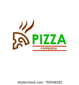 Pizza Hot Logo. Template Design Vector Design Illustration Eps.10. Pizza restaurant vector logo
