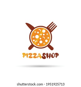 Diseño del logo vectorial de la casa Pizza - Diseño del logotipo Pizza Diseño fresco, original y vectorial completo. Es de alta resolución, editable e imprimible.