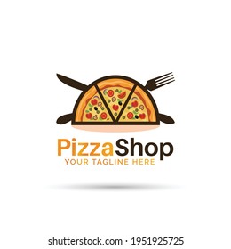 Pizza house vector logo design - Pizza logo design Fresh, original and full vector design. It is high resolution, editable and printable.