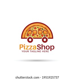 Pizza house vector logo design - Pizza logo design Fresh, original and full vector design. It is high resolution, editable and printable.