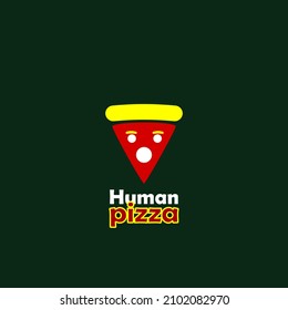 pizza human logo for food business