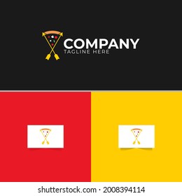 Pizza Hunter Logo Design Template Vector