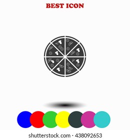 Pizza icon. 