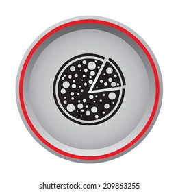 pizza icon circular button