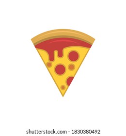 pizza icon of color style  vector illustration design