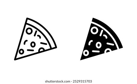 Pizza-Icon-Konzept. Stock-Vektor