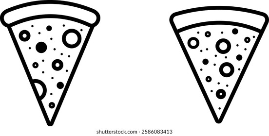 Pizza Icon – Delicious Food Symbol Representing Italian Cuisine, Fast Food, and Cheesy Goodness