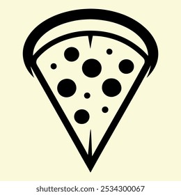 Pizza icon, Pizza icon design concept