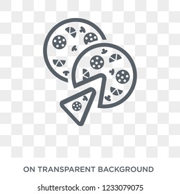 Pizza icon. Pizza design concept from Restaurant collection. Simple element vector illustration on transparent background.