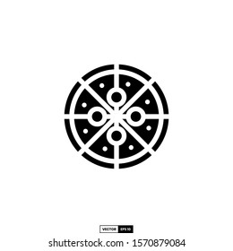Pizza icon, design inspiration vector template for interface and any purpose