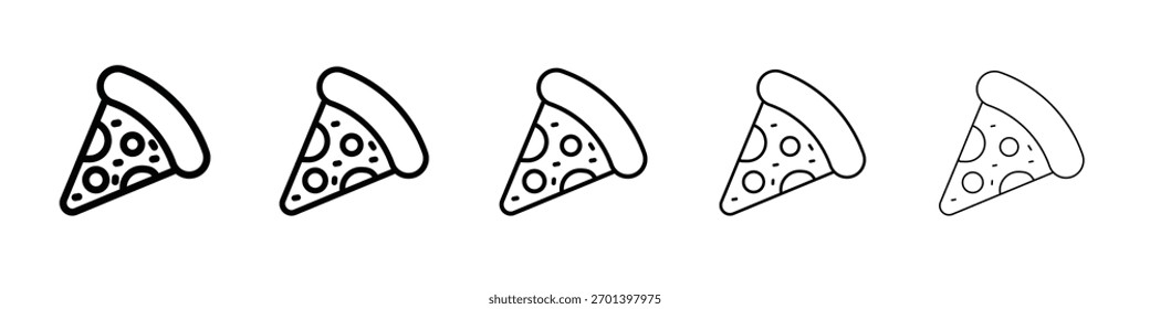 Pizza icon design, logo, app, UI. Vector illustration, EPS