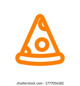 Pizza icon design. Simple sign and symbol illustration. Food vector concept