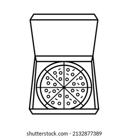 Pizza icon design template vector isolated illustration