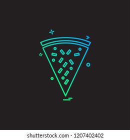 Pizza icon design vector