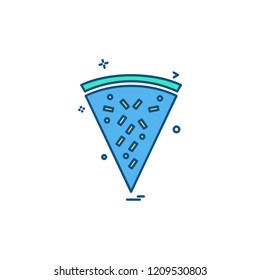 Pizza icon design vector