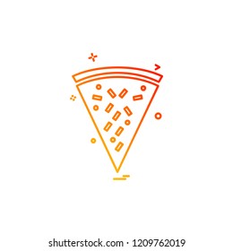 Pizza icon design vector