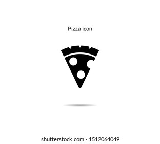 Pizza icon design vector illustration graphic on background