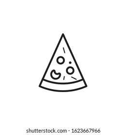 Pizza icon design. Vector illustration.