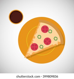 pizza icon design, vector illustration