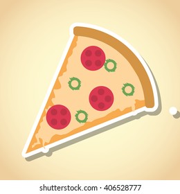 pizza icon design, vector illustration