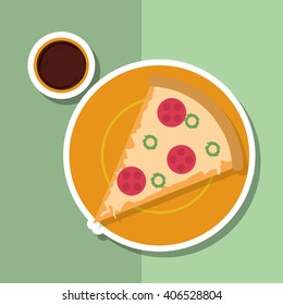 pizza icon design, vector illustration