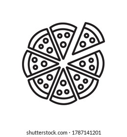 Pizza Icon Design Vector Template