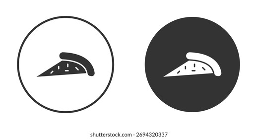 Icono de la pizza doodle Vectores, Ilustración vectorial
