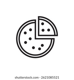 pizza icon editable outline stroke vector eps
