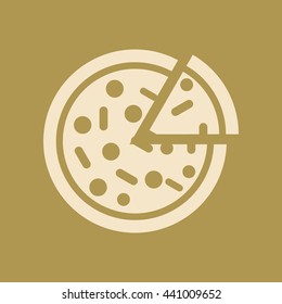 Pizza Icon. Eps-10.