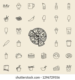 pizza icon. Fast food icons universal set for web and mobile
