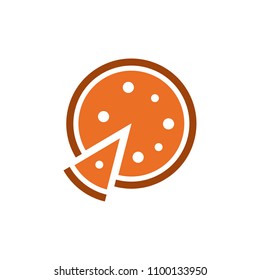 Pizza icon icon. Fast food sign. Vector illustration, flat design.