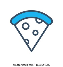 Pizza icon filled outline style
