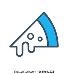 Pizza icon filled outline style