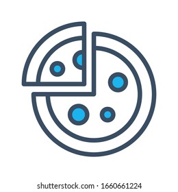Pizza icon filled outline style