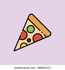 Pizza Icon Flat