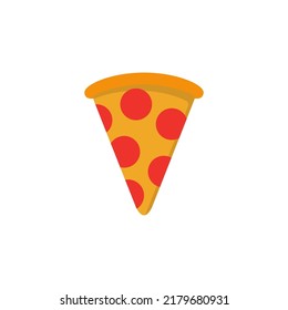 pizza icon flat style design. pizza icon vector illustration. isolated on white background.
