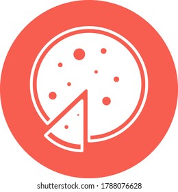The pizza icon flat style eps 10 for web design and API usage