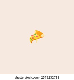 Pizza icon flat vector design.